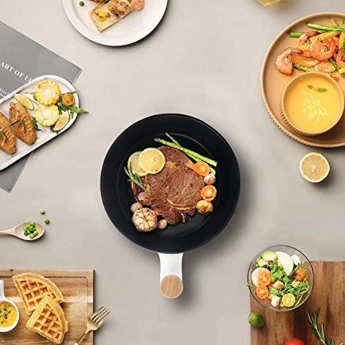Audecook Electric Hot Pot With Steamer, 1.8L Portable Mini Travel Cooker, Multifunctional Non-Stick Electric Skillet For Stir Fry/Stew/Steam, Perfect For Ramen Noodles/Pasta/Egg/Soup/Oatmeal #TOP6