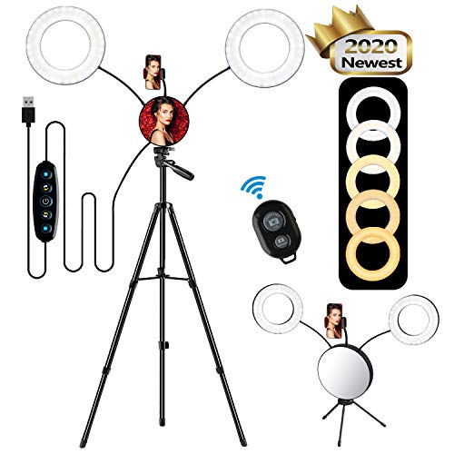 Ring Light with Stand, LED Selfie Ring Light YouTube Video Makeup Phone, 2020