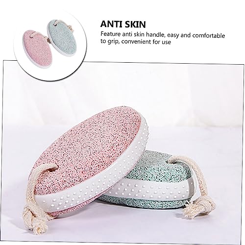 Healvian 6 Peças pedra para esfregar os pés ferramenta pedicure ferramentas arte unhas esfoliante pa