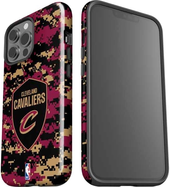 Skinit Impact Phone Case Compatible with iPhone 14 Pro Max - Officially Licensed NBA Cleveland Cavaliers Digi Camo Design