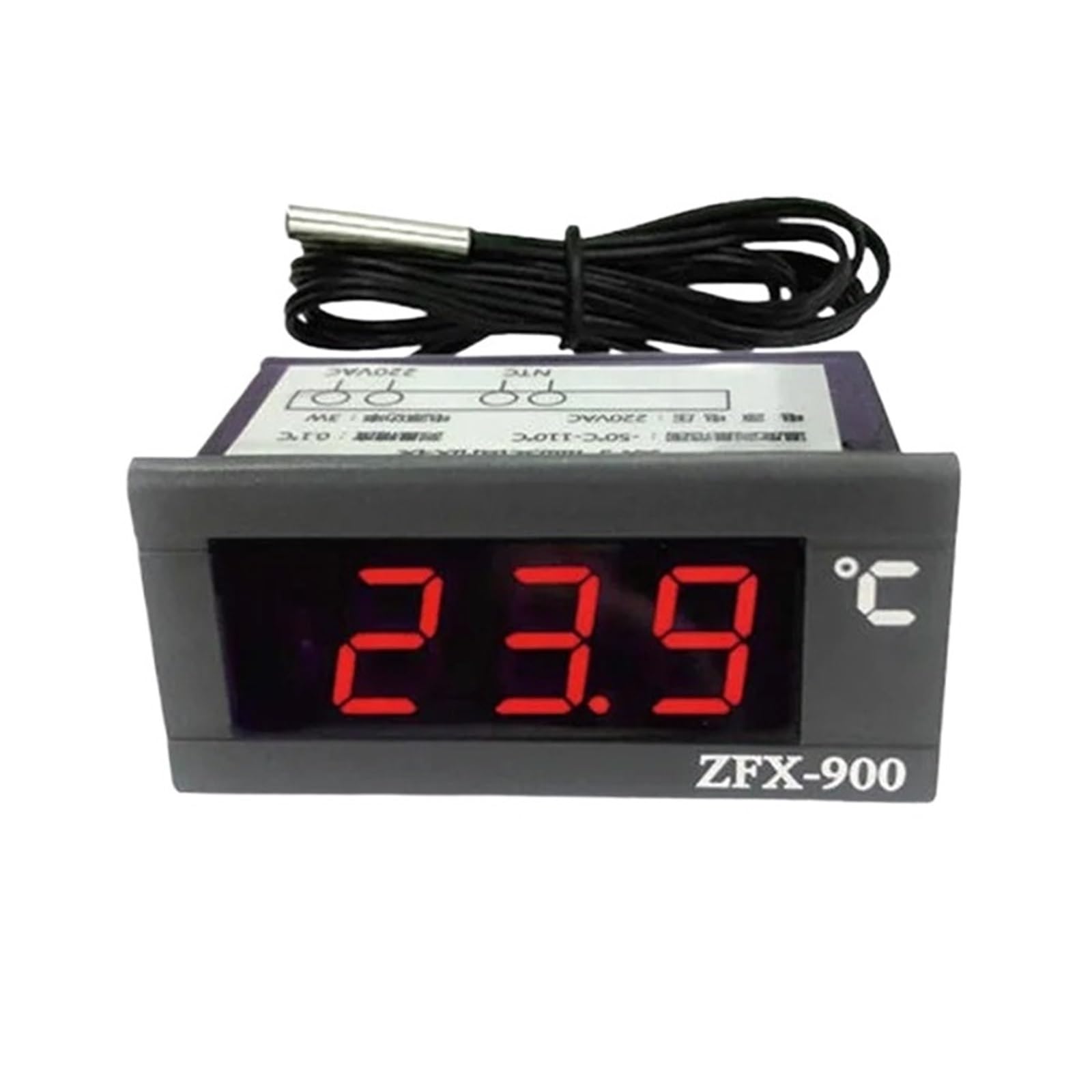 Embedded thermometer ZFX-900 110V220V refrigerator intelligent digital temperature display panel