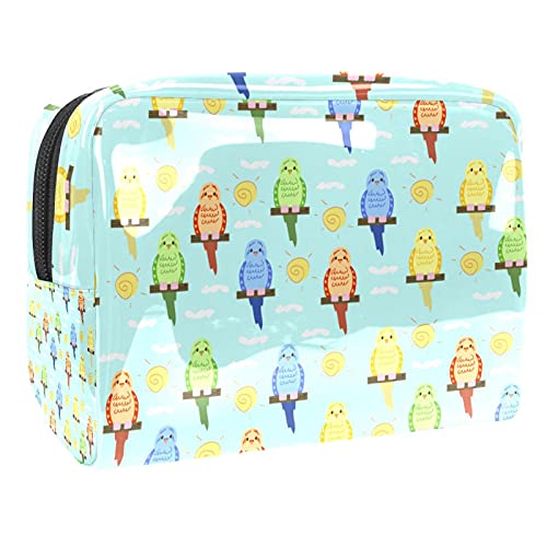 Trousse de maquillage étanche carlin et pastèque multicolor 18.5x7.5x13cm