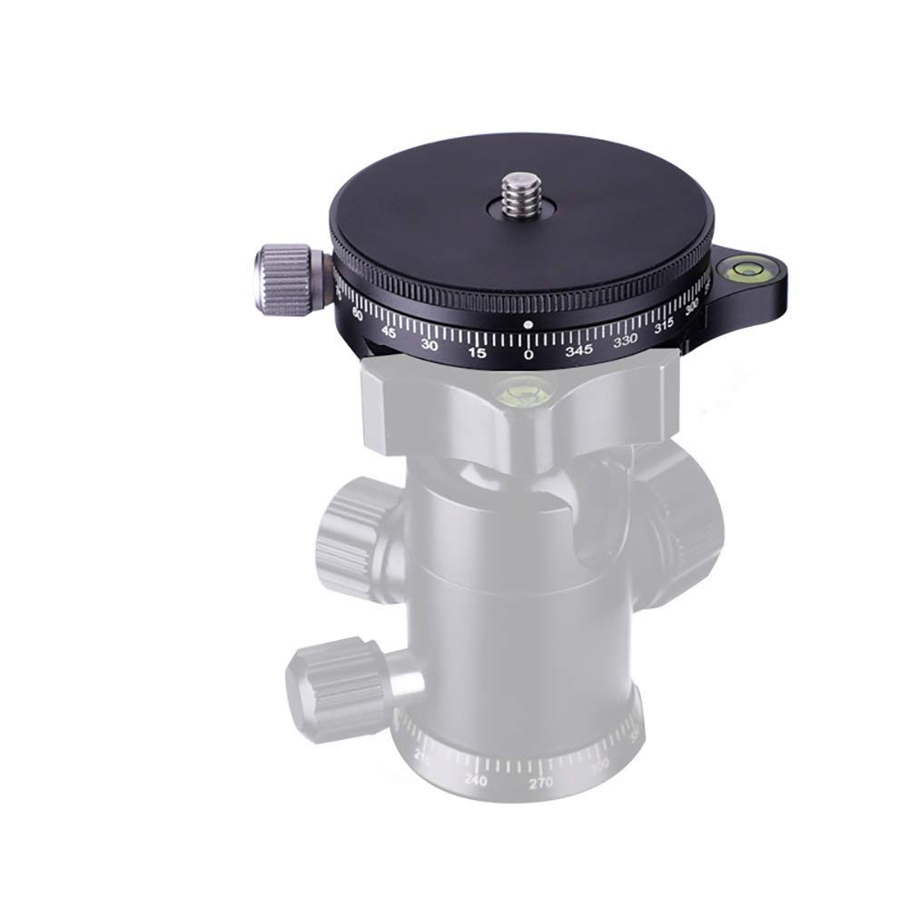 Koolehaoda Mini-panoramakop, 360° metalen klem, compatibel met RRS/Arca- Swiss kogelgewricht, snelkoppelingsplaat, BallHead camerastatief (H2 panoramabasis