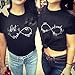 Best Friends T-Shirts for Two Cute Matching BFF Shirts BFF Tees Birthday Gift
