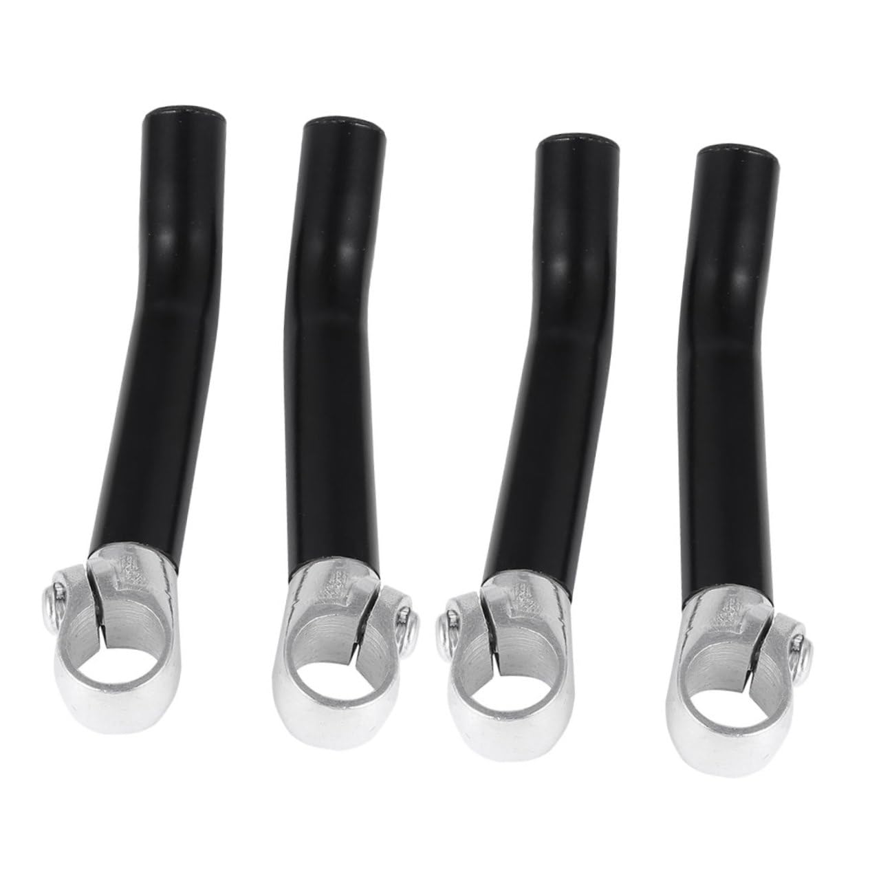 Embouts de Guidon Noir 4 Pièces en Alliage D’Aluminium pour Vélo
