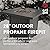 GasOne Propane Fire Pit – 28-inch Large Tabletop Fire Pit for Outdoor Use – 52,500 BTU Gas Fire Pit with Lava Rocks and Fire Pit Cover Lid – Stainless Steel Burner Head for Warmth and Ambiance - Black
