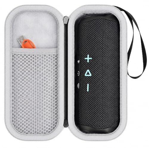 Image of Travel Carry Case for New JBL Flip 7, 6, 5, 4, 3 Portable Speaker, Shockproof, Dustproof, Protective Cover Storage Bag (EVA Box Grey)