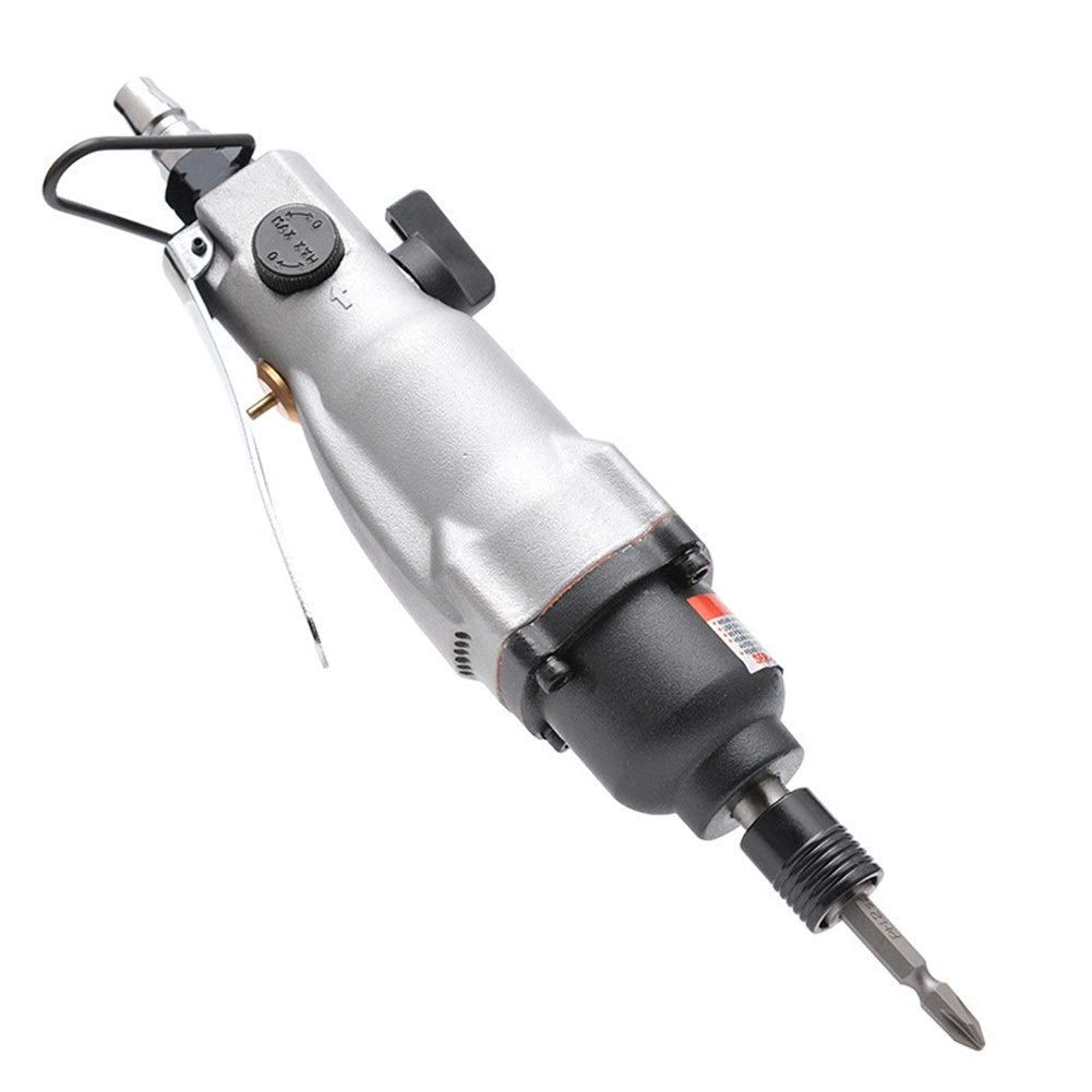 JF-XUAN Portable Practica Pneumatic 9000rpm Industrial Grade Pneumatic Screwdriver, Large Torque Gas Batch, Strong Wind Batch Hand Tools Industrial Pneumatic Riveted Nut