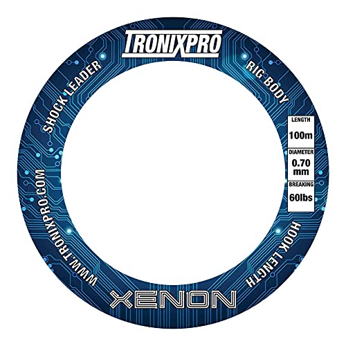 Tronixpro Unisex'S Xenon Fishing Leader Line, Clear, 1.60Mm