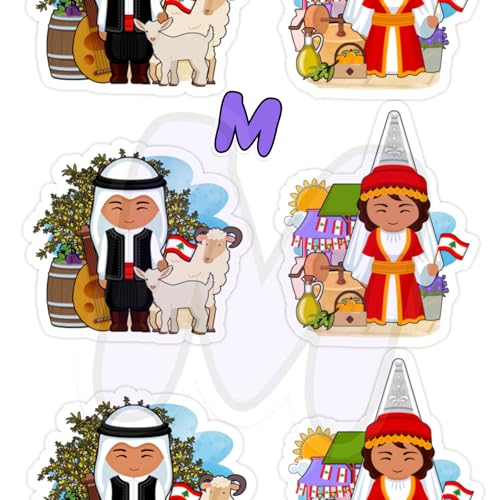 Lebanon Themed Cultural Sticker Set of 30 | Classroom Engagement - Image 3