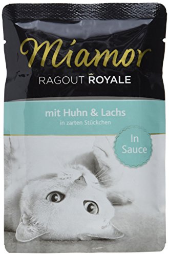 Miamor Ragout Royale in Sauce Pollo, salmón, 22 x 100 g