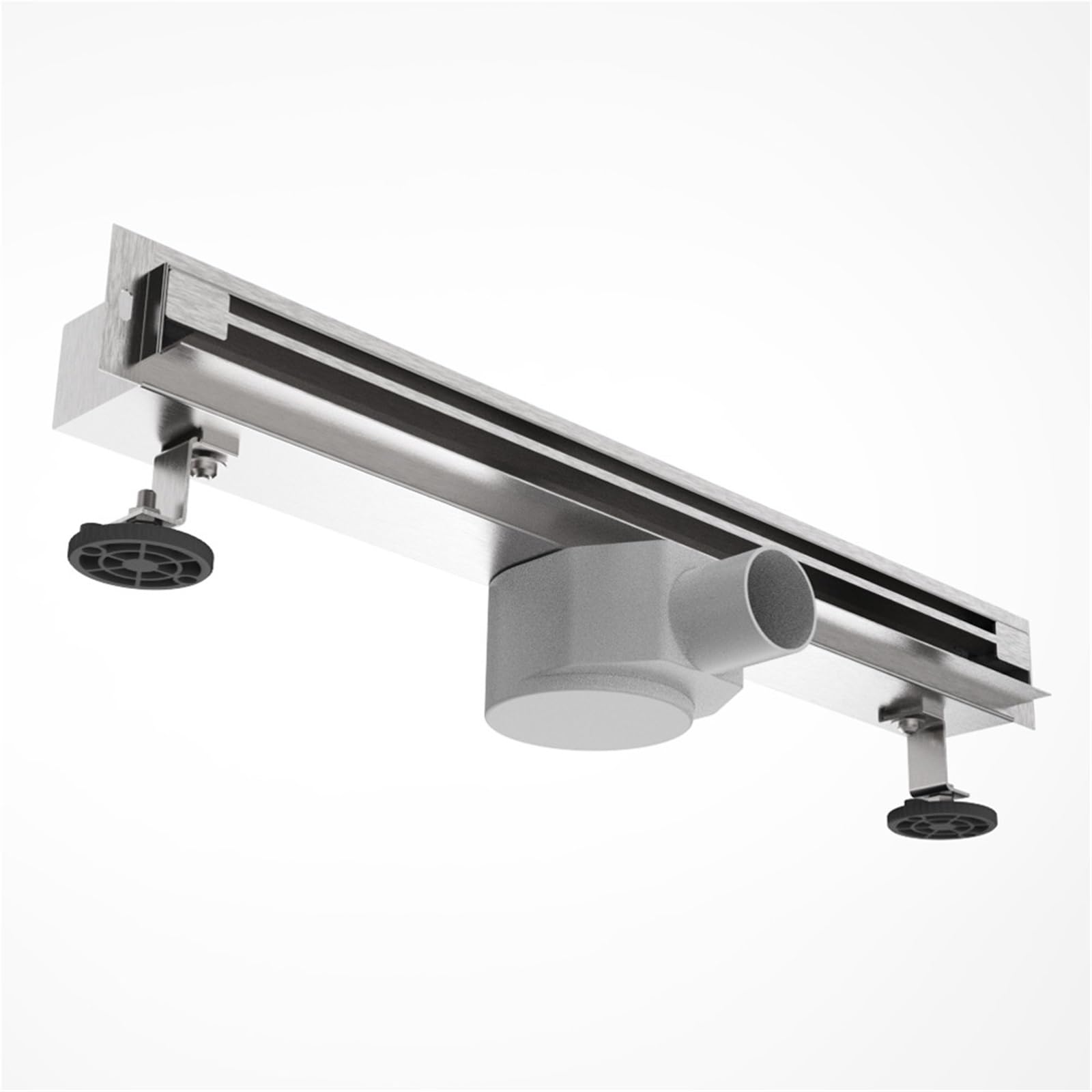 Scarico doccia lineare, | Profilo sottile, drenaggio ad alto flusso, acciaio inossidabile 304, design a parete for bagni moderni.(Length 800mm Black)
