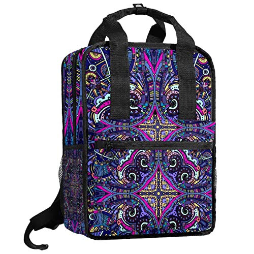 Sac à dos pour garçons bohème multicolore avec bretelles réglables confort