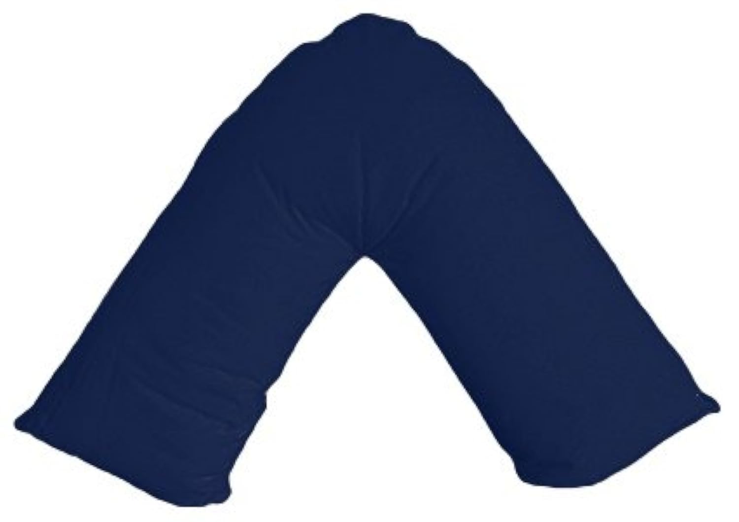 Maria Luxury Bedding & Linen Navy V Shaped Orthopaedic Nursing Pillowcase | Neck And Back Support | Pregnancy V-Shaped Pillowscase (Navy)