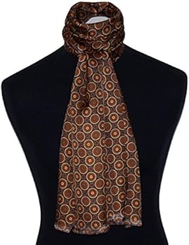Lorenzo Cana Men's Scarf Made of 100% Silk in Harmonious Colours Printed Double Layer Silk Scarf Silk Scarf Dandy Style 30 x 160 cm 8913711 : . de