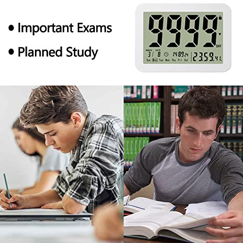 Mostrust Digital Countdown Days Timer Clock- 9999 Days Count Down Timer With Stand Strong Magnetic Back For Retirement Wedding Vacation Birthday Exam Lab Kitchen Cooking #TOP6