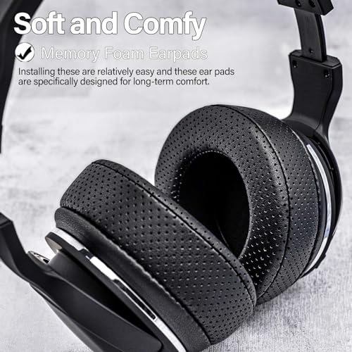 Replacement Earpads for Hesh Wired & Hesh 2 Wireless Headphones by TRANSTEK I Thicker Memory Foam and Deeper Inner Hole (Breathable Hole) miniatura 6