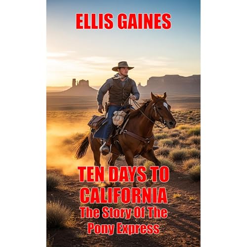 Ten Days To California: The Story Of The Pony Express Audiobook By Ellis Gaines cover art