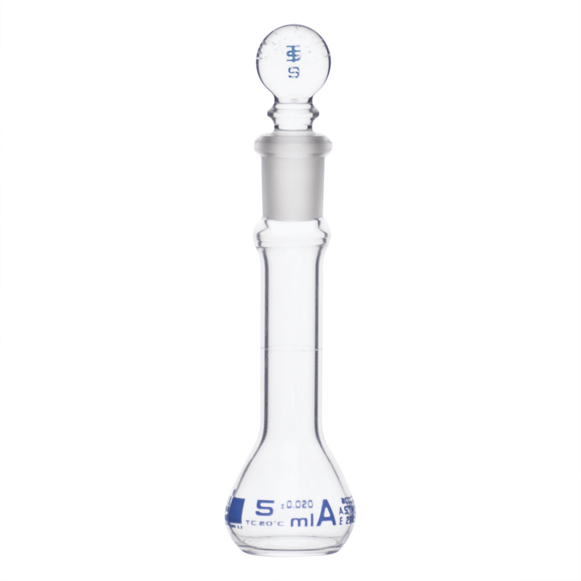 Volumetric Flask, 1000ml - Class A, ASTM - Tolerance ±0.300 ml - Glass Stopper - Single, Blue Graduation - Eisco Labs — Amazon image 4