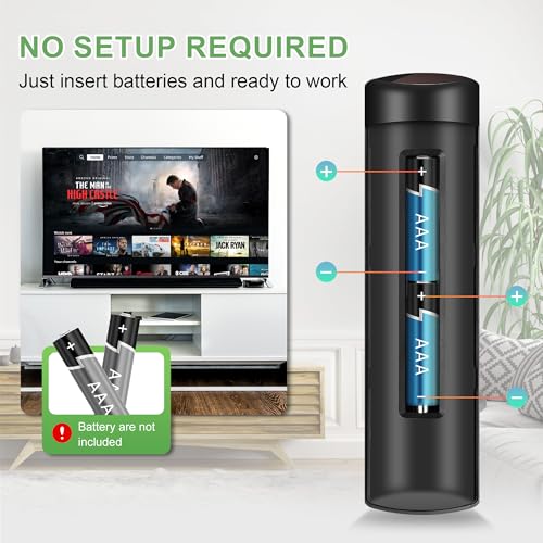 Image of Replacement Voice Remote for Fire Stick 4K (1st /2nd Gen /Max /Plus /Select), Stick (2nd /3rd Gen /Lite /HD), TV Cube (1st /2nd /3rd Gen), Smart TV 3rd Gen, Fire Insignia /TCL /Pioneer Smart TVs
