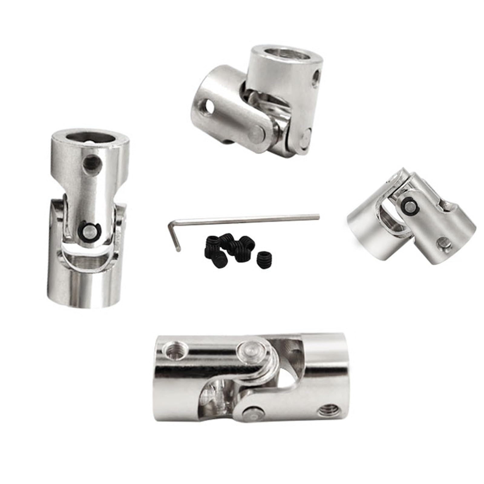 2/3/3.17/4/5/6/6.35/8/10mm Bateau Voiture Arbre Embrayage Moteur Connecteur Métal Coupleur Croisé Embrayage Rc Bateau Voiture Métal Cardan Joint (Taille : 3.17mm-4mm)