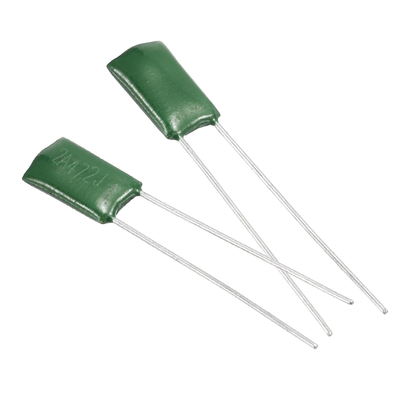 MECCANIXITY 50 Pcs Metallized Polypropylene Film Capacitor, 330pF 100V 5% Metallized Polyester Film Capacitor Bulk, Electronic Component Assortment Kit for DIY Circuit Electric Device, Green