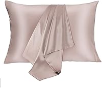 Vista 9 de Fundas de almohada de seda para cabello y piel, paquete de 2 fundas de almohada 100% seda de morera, hipoalergénicas, suaves, transpirables, de seda