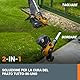 WORX WG163E.9 Akku Rasentrimmer 20V – Rasen – 2-in-1 Funktion: Rasentrimmer und Kantenschneider – Inkl. Distanzschutz, Kantenschneiderad, Fadenspule – Ohne Akku & Ladegerät