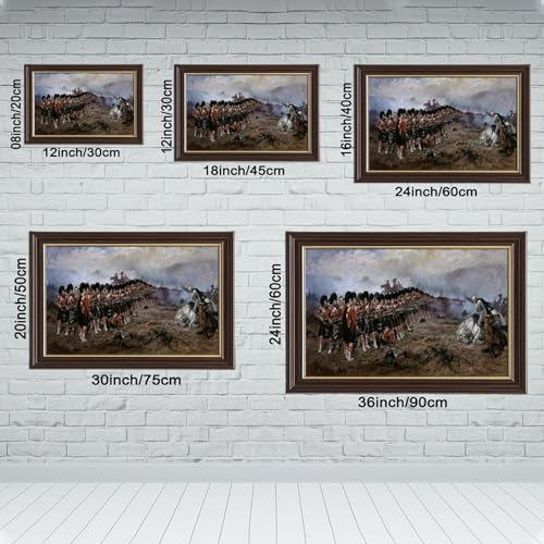 Poster The Thin Red Line Robert Gibb 20x30 cm impression sur toile avec cadre suspendu pour mur - 2