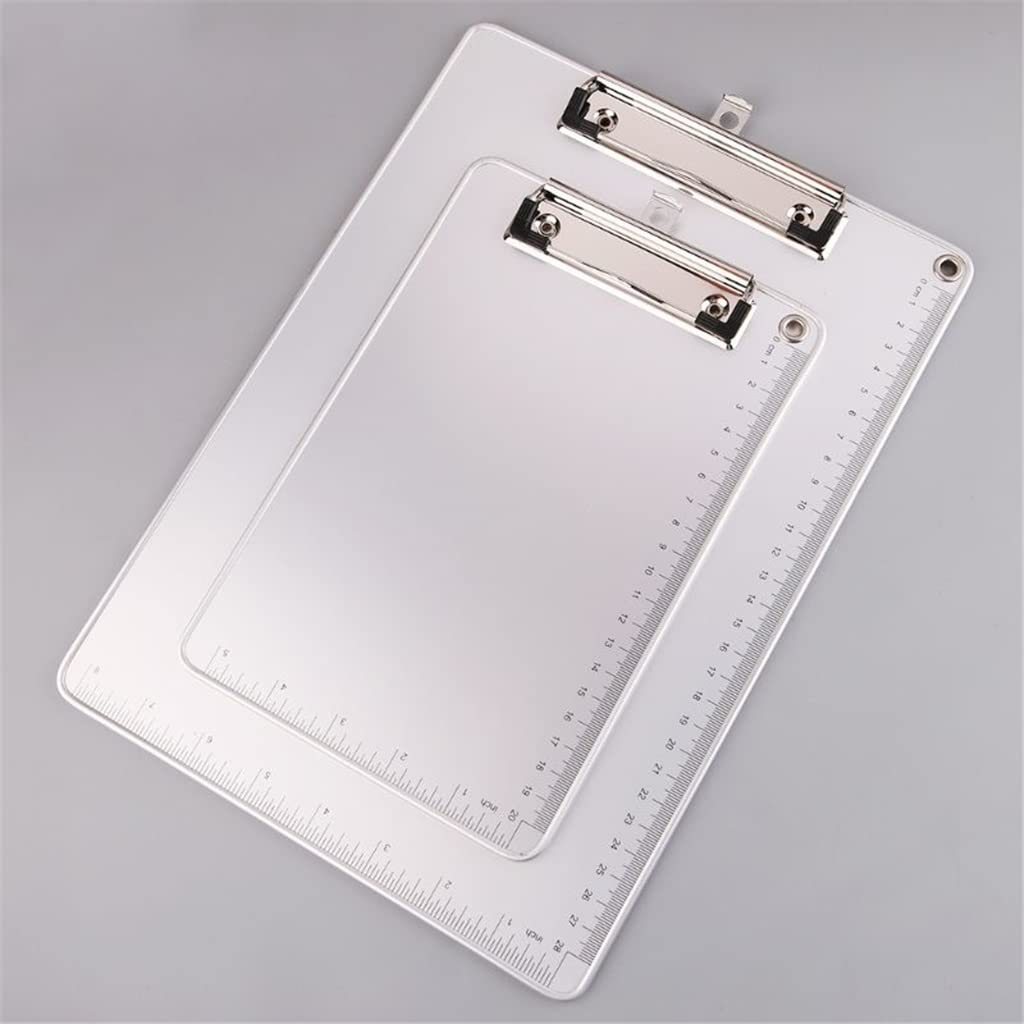 JFDBGU Portatile A4 / A5. Tavola da Clip da Clip in Lega di Alluminio File Antiscivolo Hardboard Supporto Carta da Ufficio for la Scuola di Ufficio Forniture di cancelleria(A5)