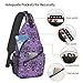 GTEVUTS Purple Haunt Mansion Crossbody Bags Sling Bag for for Women Men, Cute Fashion Chest Bag Casual Small Shoulder Bags Travel Hiking Cycling Gym Sport Lightweight Daypack Adult Backpack