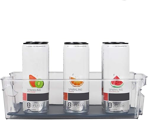 Miniatura 6 de Michael Graves Design Contenedor de nevera con forro de goma, 12.5 x 8.25 pulgadas, transparenteíndigo