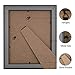 GraduationMall A4 Certificate Document Frame, UV Protection Acrylic, Mahogany with Gold Beads