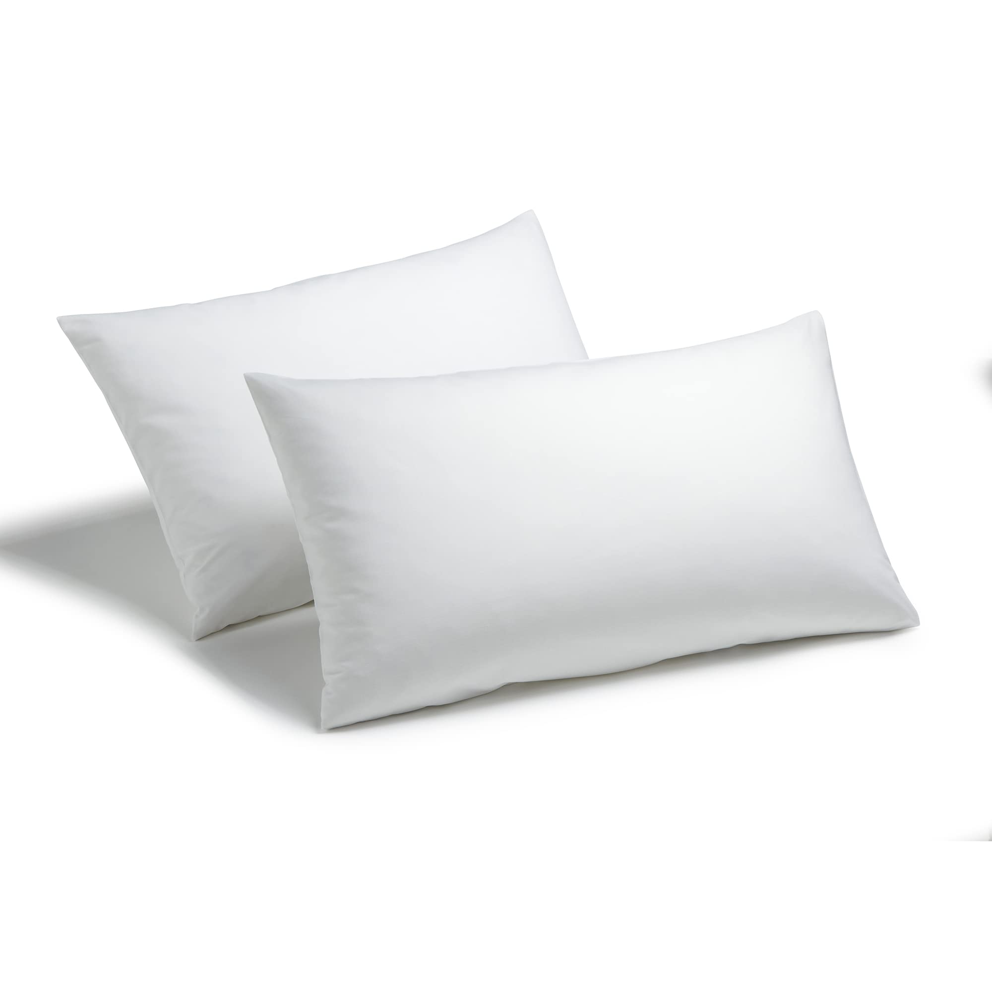 Homespace Direct Ltd Hollowfibre Pillow Pair With Polycotton Cover Thick Bounce Back Pillows from B&Q