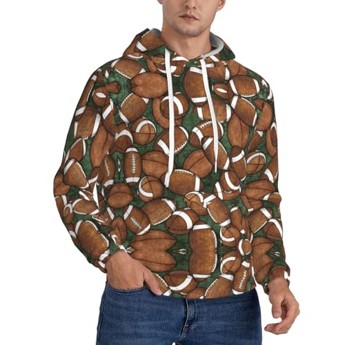Sweat à capuche football vert homme idéal pour les soirées match fraîches