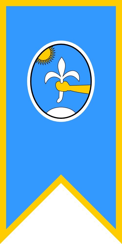 Drapeau XL Svečana zastava Grožnjana grand format pour protocole et pavoisement public