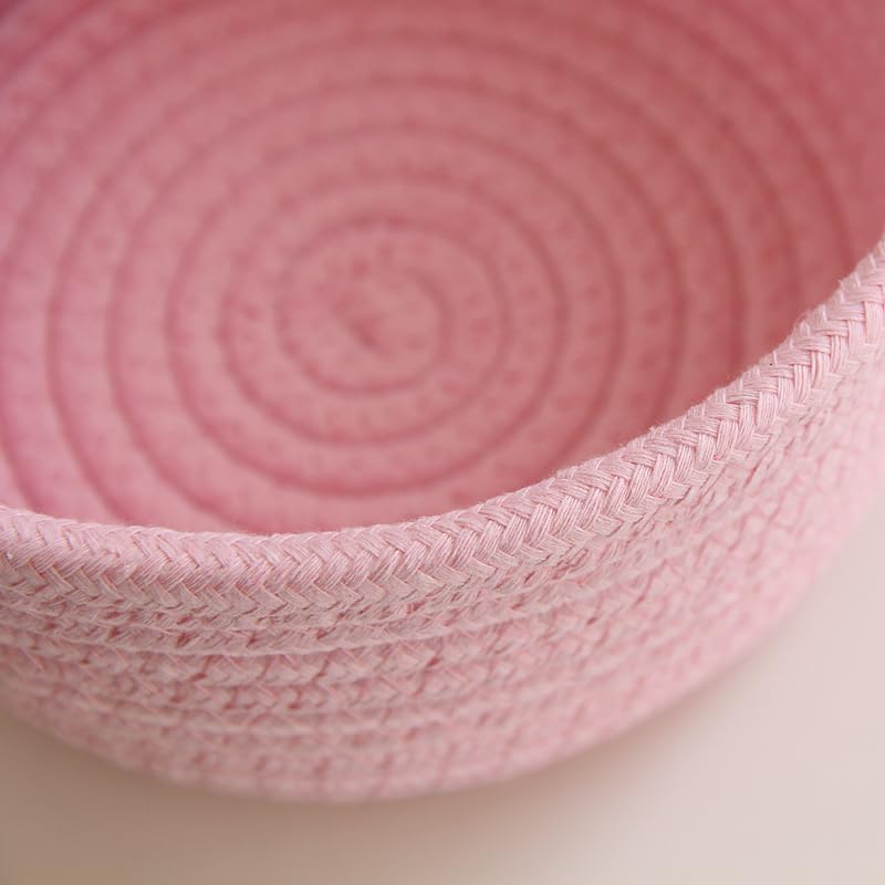 Image of Large Cat Ears Toy Organizer, Woven Cotton Rope Basket, Decorative Nursery Bins & Boxes Gift Basket Empty for Baby Pet Toy Storage