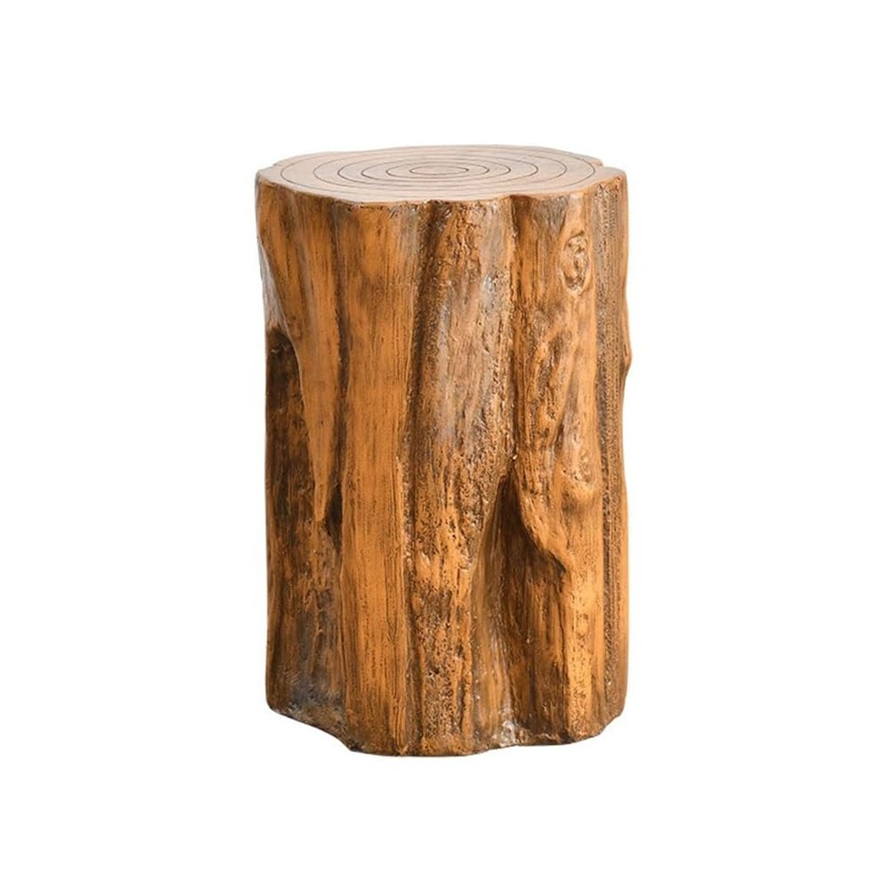 Hhmmei2024-23 Bonsai Rack Imitation Wooden Pile Resinous Plant Base, Multifunctional Decorative Display Stand Bonsai base