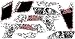 *Nouveau* Compatible avec Yamaha YFZ 450 Quad Années 03-08 Custom MX Autocollants graphiques en vinyle pour moto