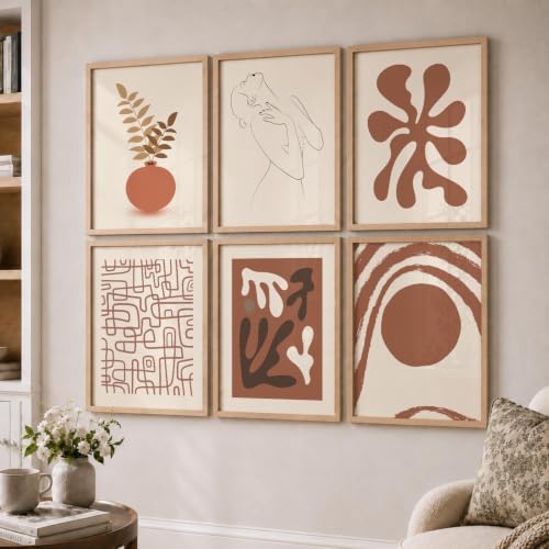 Image of kotart Boho Theme Digital Painting for Wall Decoration - Minimal Wall Art Prints for Living Room Bedroom Office Room Decor (10X13 INCH, J)