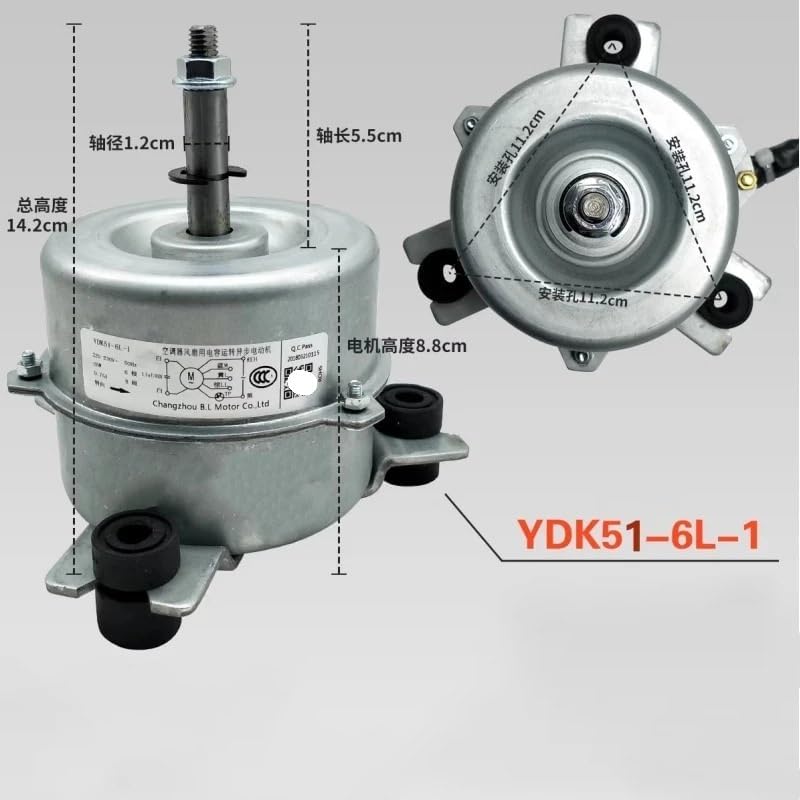 Appliance AccessoriesConvenient YDK51-6L-1 Air Conditioner Motor for L/G for Ha/ier 2P Air Conditioner Replacement 0010403737 Cabinet Fan Inner Motor Installation Convenient