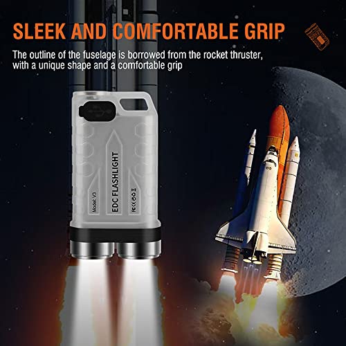 Mini lampe de poche rechargeable avec source lumineuse à 4 couleurs - 5