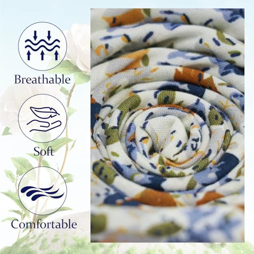 Image of Floral Ties Skinny Tie for Men, Cotton Mens Neckties for Weddings | 2.56'', floral, slim, soft and comfortable, men's neckties for casual, business, party, daily, dating