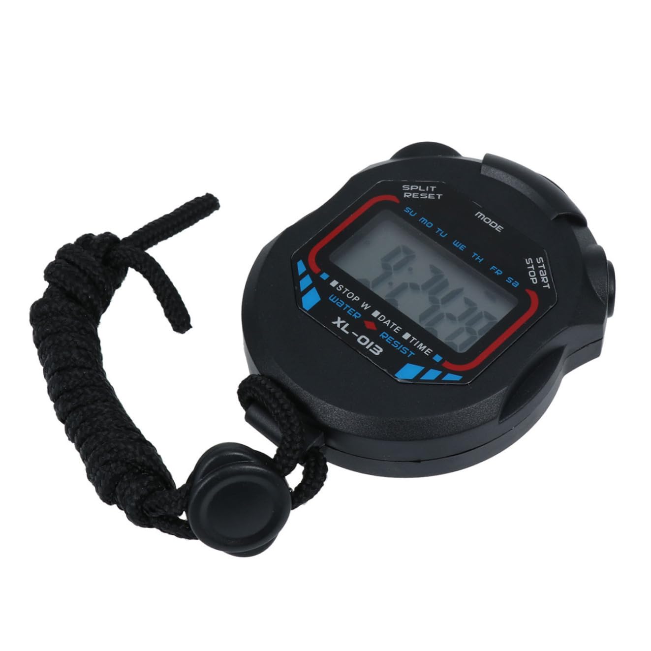 2pc Electronic Timer Stopwatch with Split Function Lightweight Sports Timer for Outdoor Use Weather-Resistant Multifunction Stopwatch for Professional Timing Black-image-19