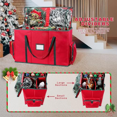 Organizador de adornos navideños para guardar la decoración de casa 5