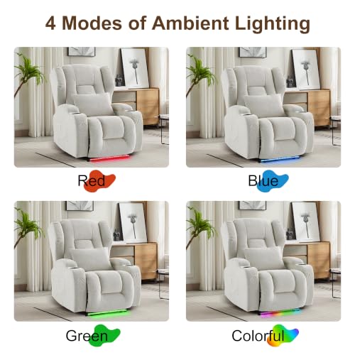 Image of DRMBOOK Power Recliner Chair, Wall Hugger Reclining Sofa