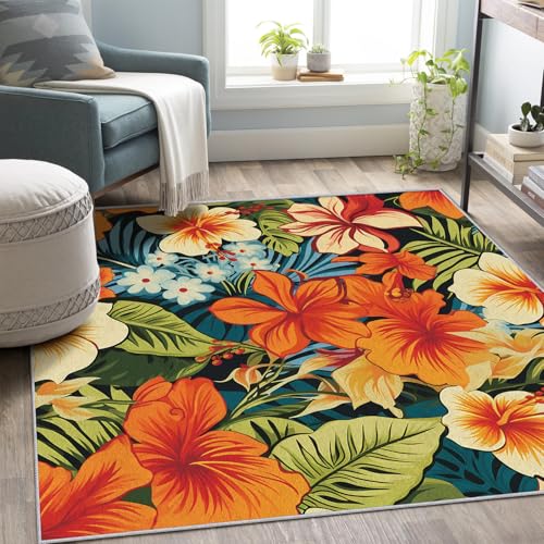 Tapete Decorativo NejTrenzy 2x3 Pies Polyester Naranja miniatura 3