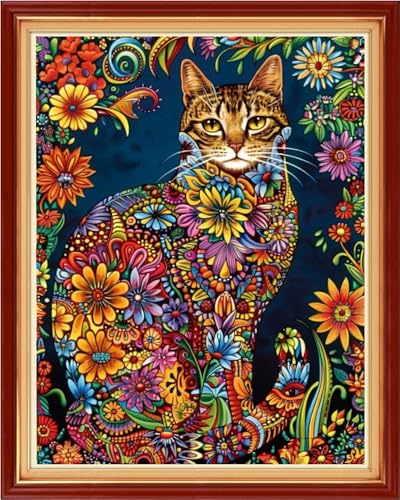 Image of Funart Stamped Cross Stitch Kits for Beginners Full Range of Cross Stitching Preprinted Embroidery Kits for Adults, 11CT Embroidery Pattern Needlepoint Kits- (ArtColors31)