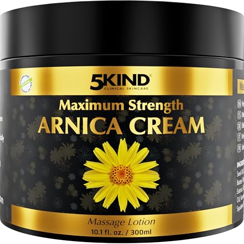 QUBIT Bruise Cream Extra Strength Fast Healing Thin Skin – Fast-Acting Relief for Bruising & Swelling – Enriched with Arnica Montana & Vitamins K, C & E – Moisturizing, Non-Greasy – 4 oz
