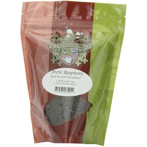 English Tea Store Loose Leaf, Arctic Raspberry Naturally flavored Black Tea Pouches - 4oz, 4 Ounce Cover